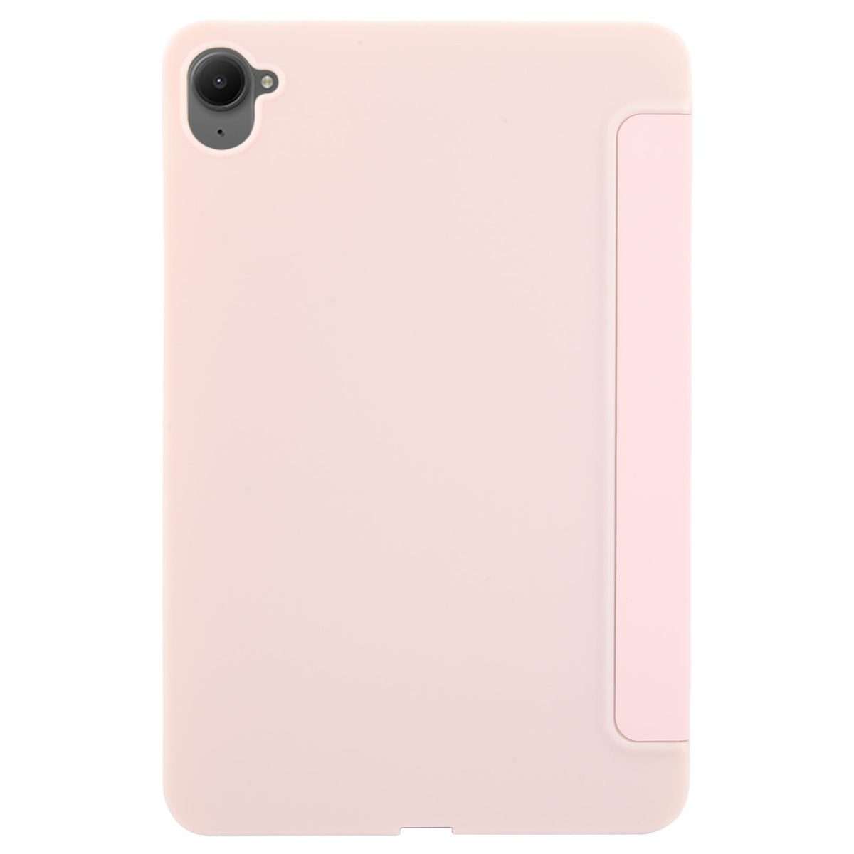 For Xiaomi Pad Mini 8.8 / Redmi K Pad Tri-fold Silicone Leather Tablet Case(Pink)