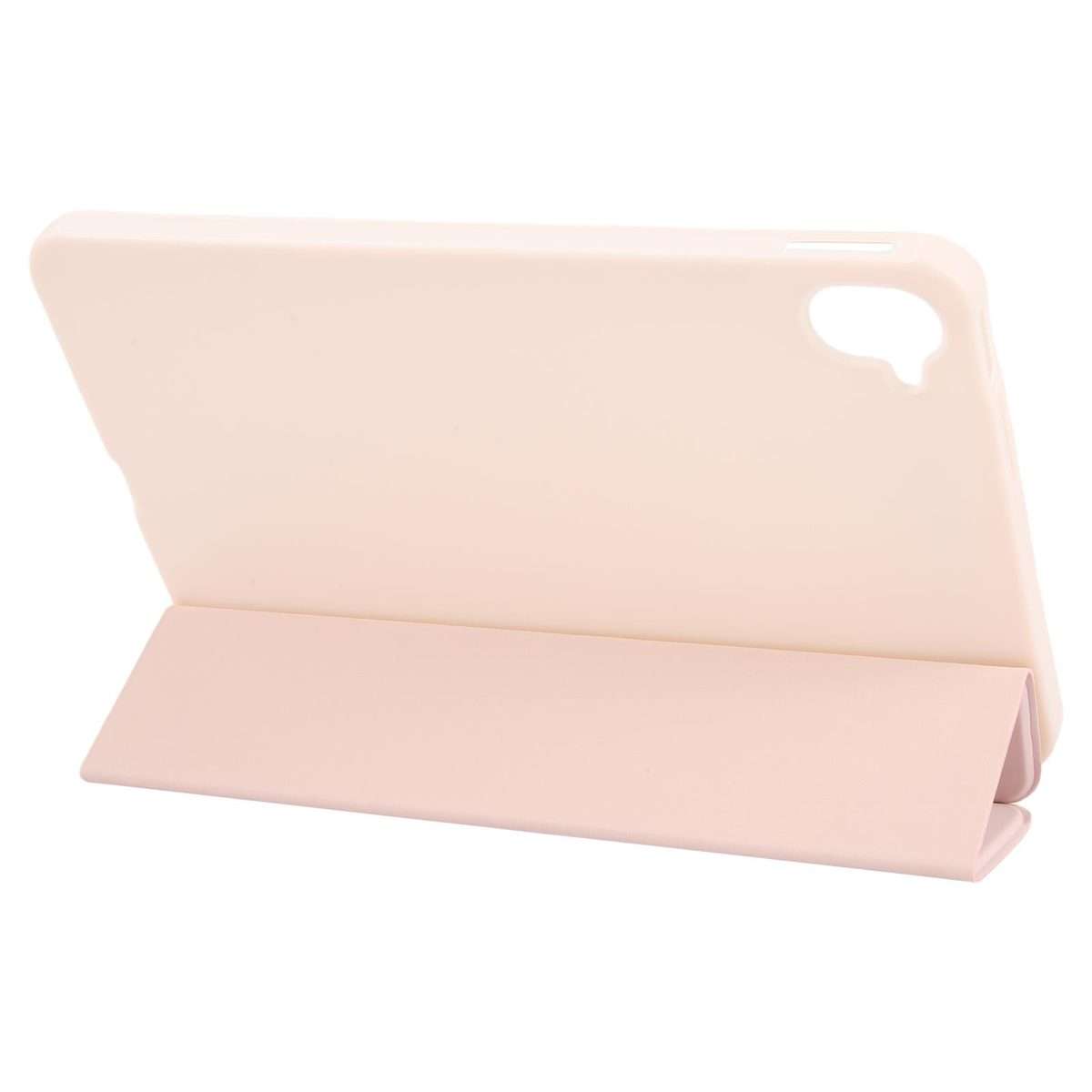 For Xiaomi Pad Mini 8.8 / Redmi K Pad Tri-fold Silicone Leather Tablet Case(Pink)