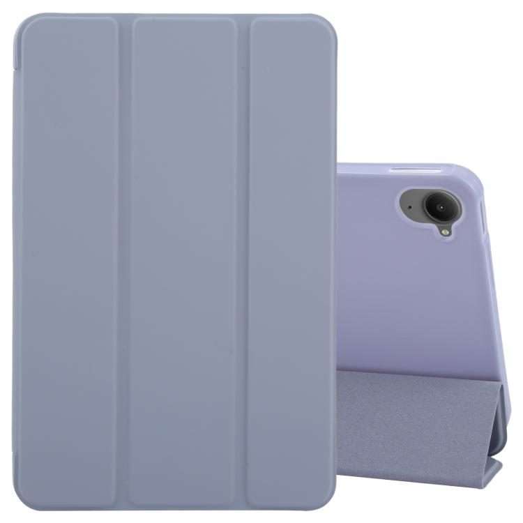 For Xiaomi Pad Mini 8.8 / Redmi K Pad Tri-fold Silicone Leather Tablet Case(Lavender)