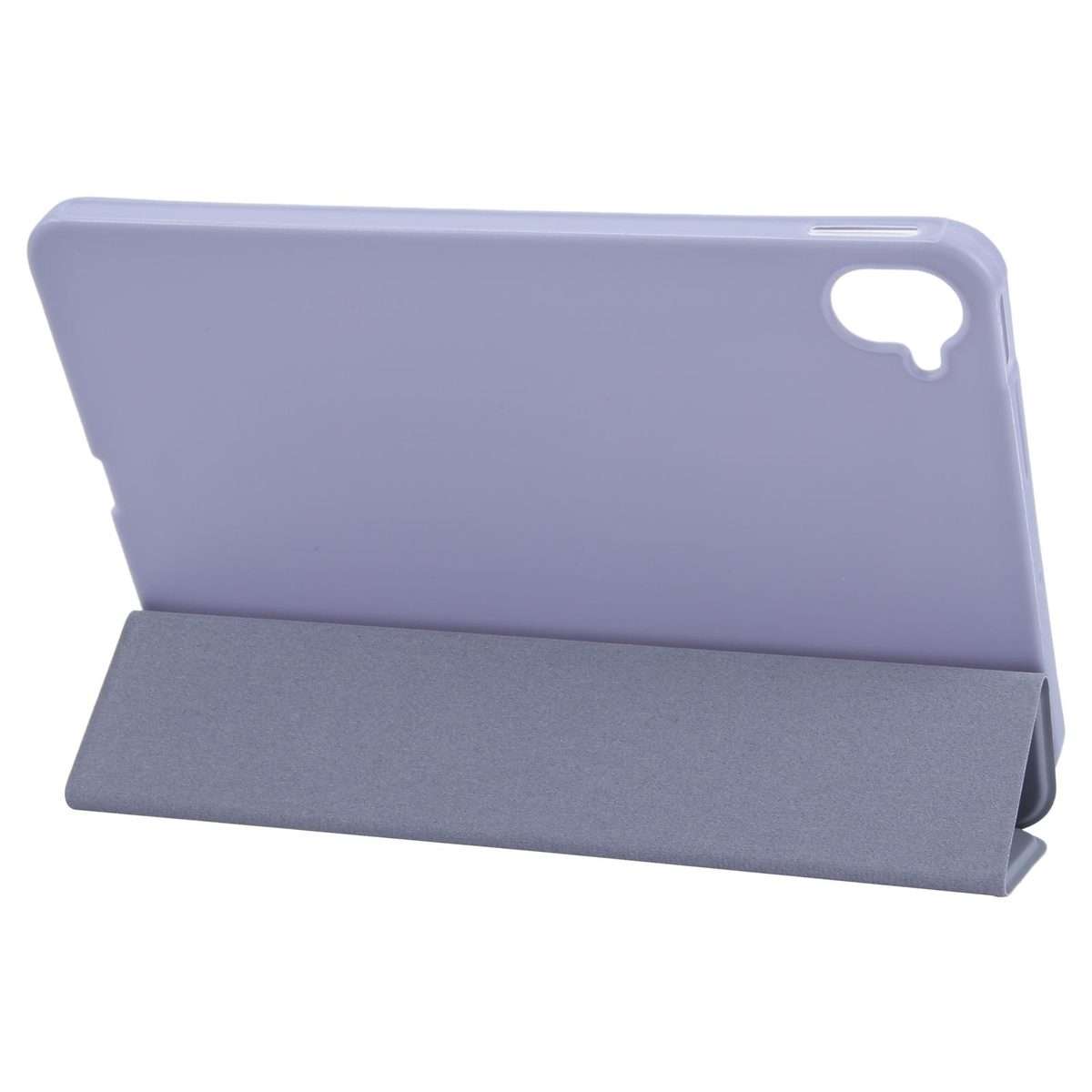 For Xiaomi Pad Mini 8.8 / Redmi K Pad Tri-fold Silicone Leather Tablet Case(Lavender)