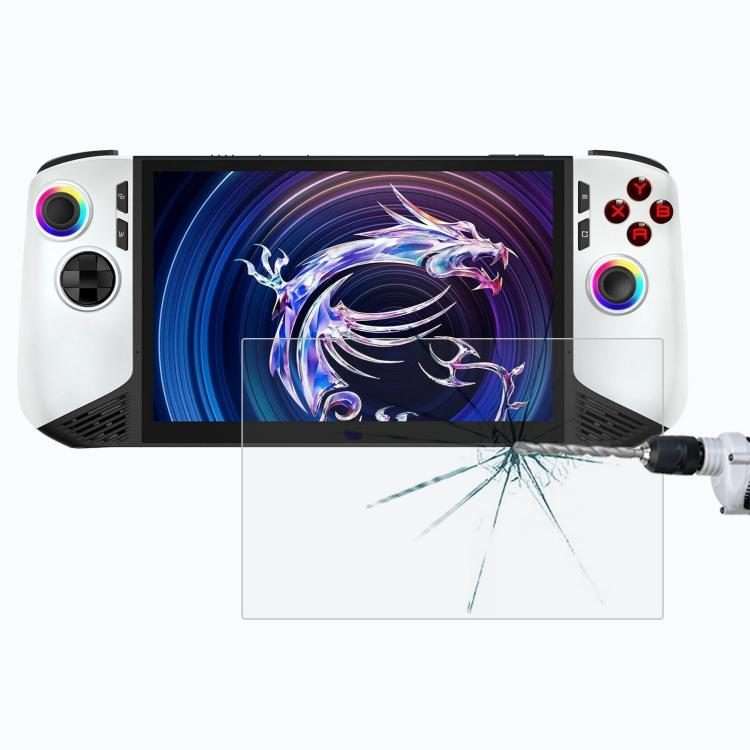 For MSI Claw 8 AI+ 9H 0.3mm Explosion-proof Tempered Glass Film