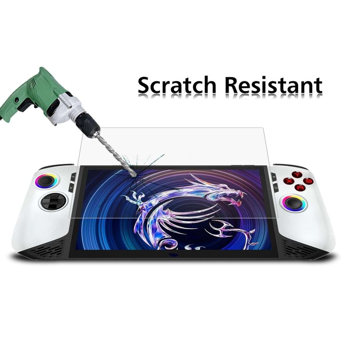 For MSI Claw 8 AI+ 9H 0.3mm Explosion-proof Tempered Glass Film
