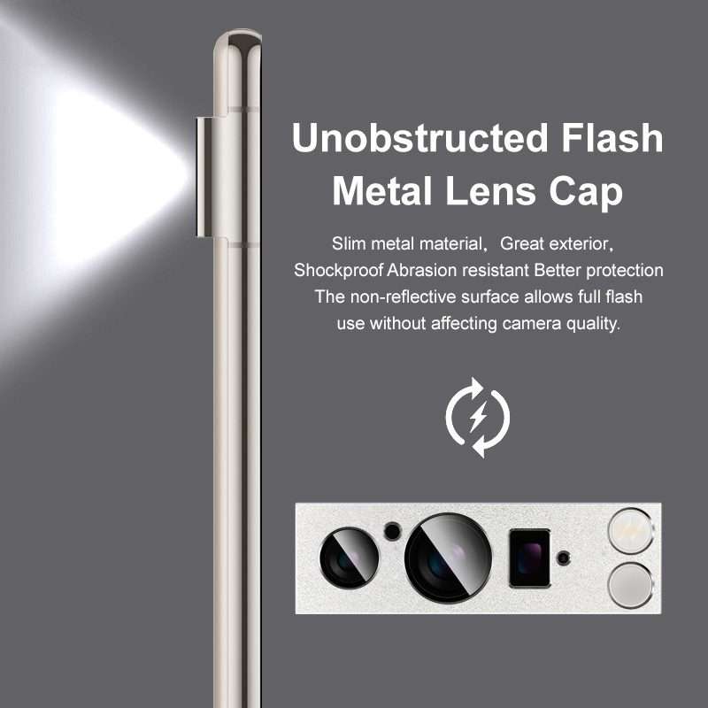 For Google Pixel 8 Pro IMAK Metal Armor Premium Camera Protector Film(Silver)