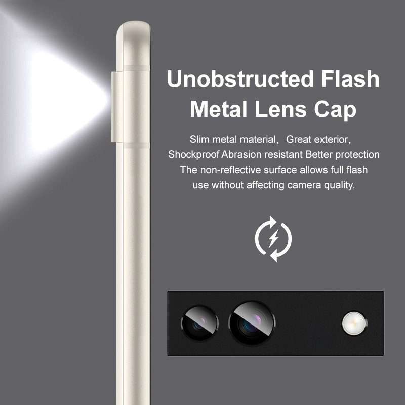 For Google Pixel 8a IMAK Metal Armor Premium Camera Protector Film(Black)