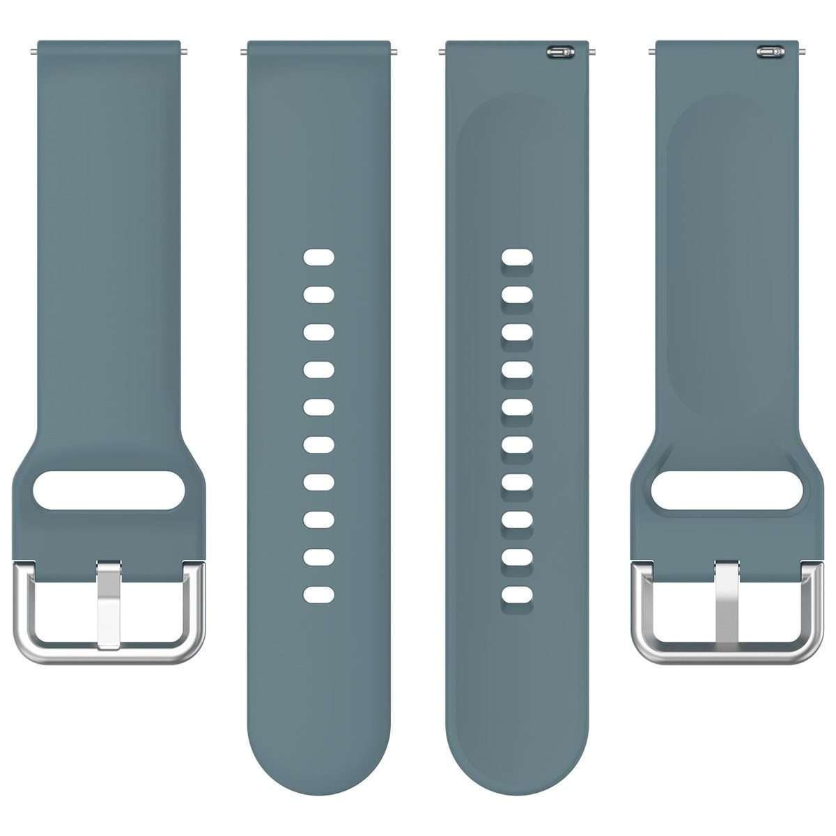 For Nothing CMF Watch Pro D395 / Watch Pro 2 22mm Solid Color Silver Buckle Silico ... (Rock Blue)