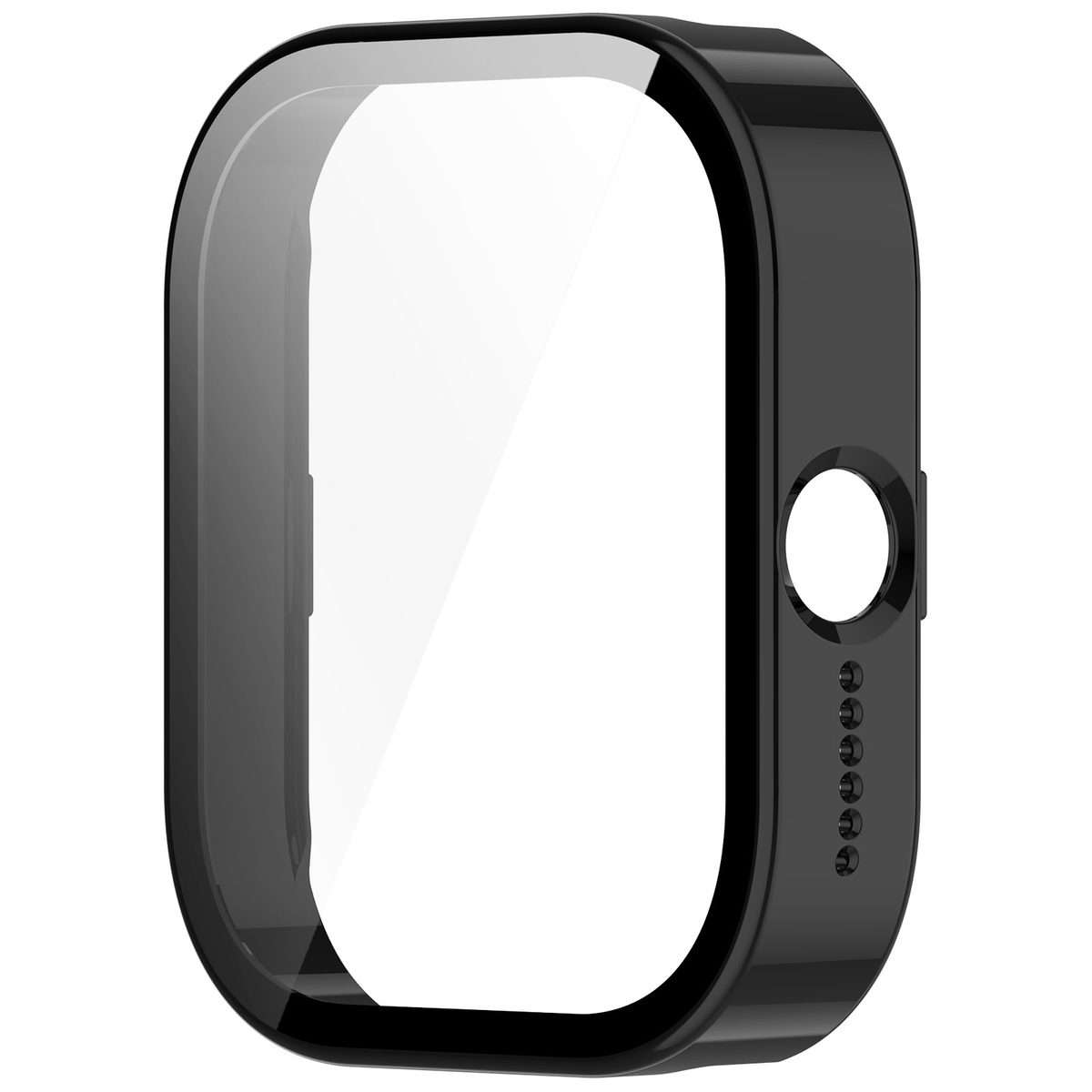 For Nothing CMF Watch Pro D395 PC + Tempered Film Integrated Watch Protective Case(Black)