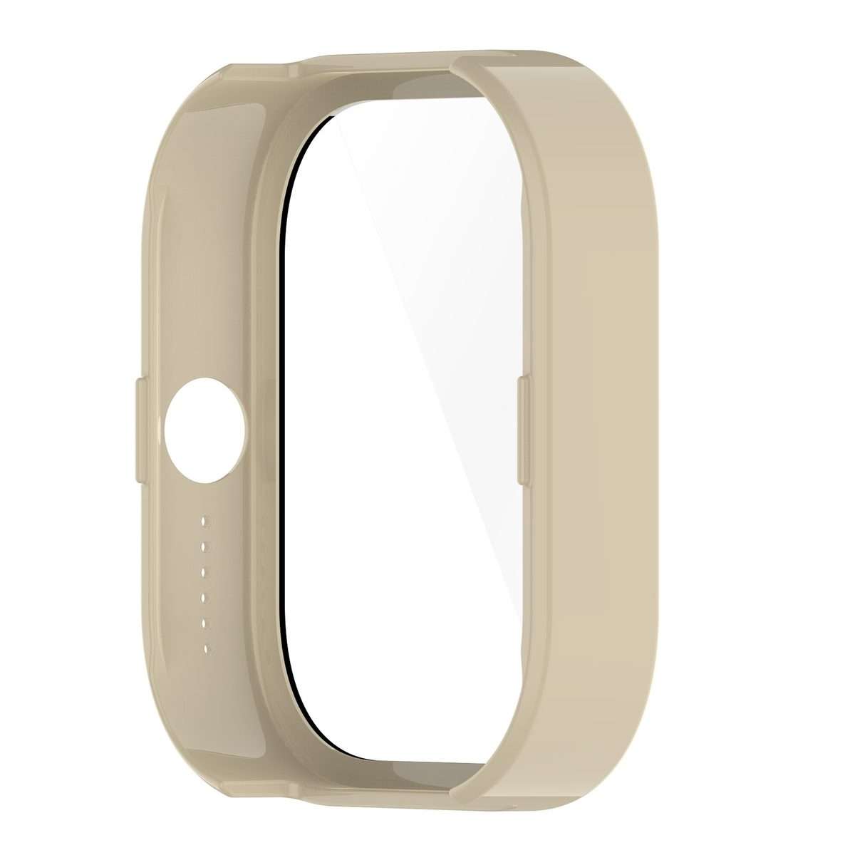 For Nothing CMF Watch Pro D395 PC + Tempered Film Integrated Watch Protective Case(Ivory White)
