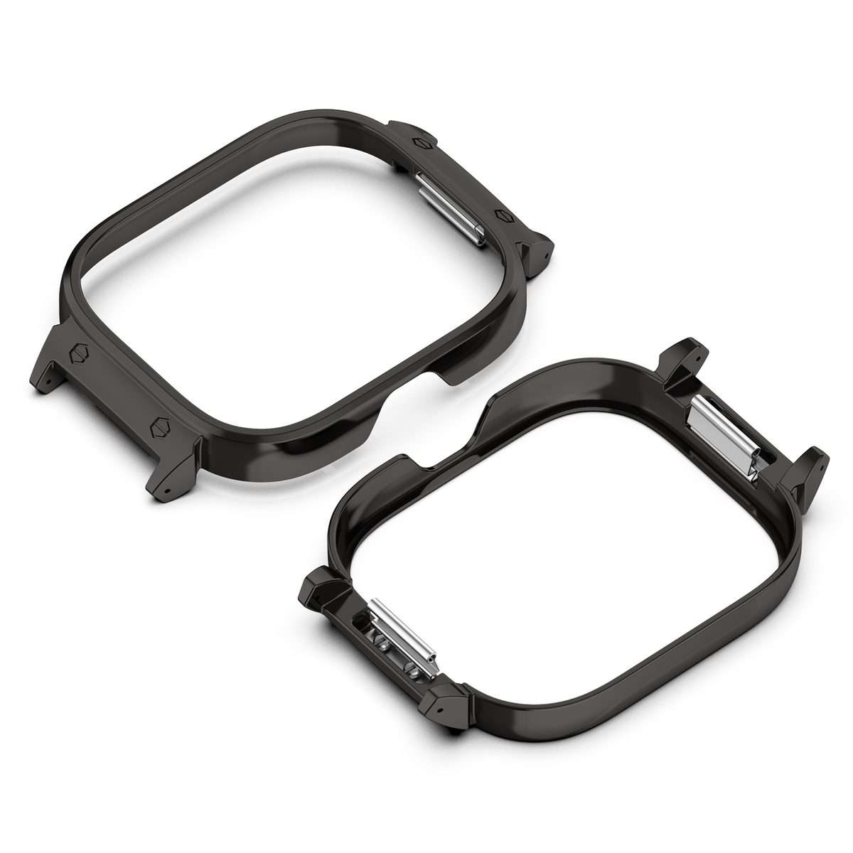 For Nothing CMF Watch Pro D395 20mm Metal Frame Watch Protective Case(Black)