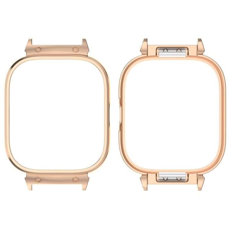 For Nothing CMF Watch Pro D395 20mm Metal Frame Watch Protective Case(Rose Gold)
