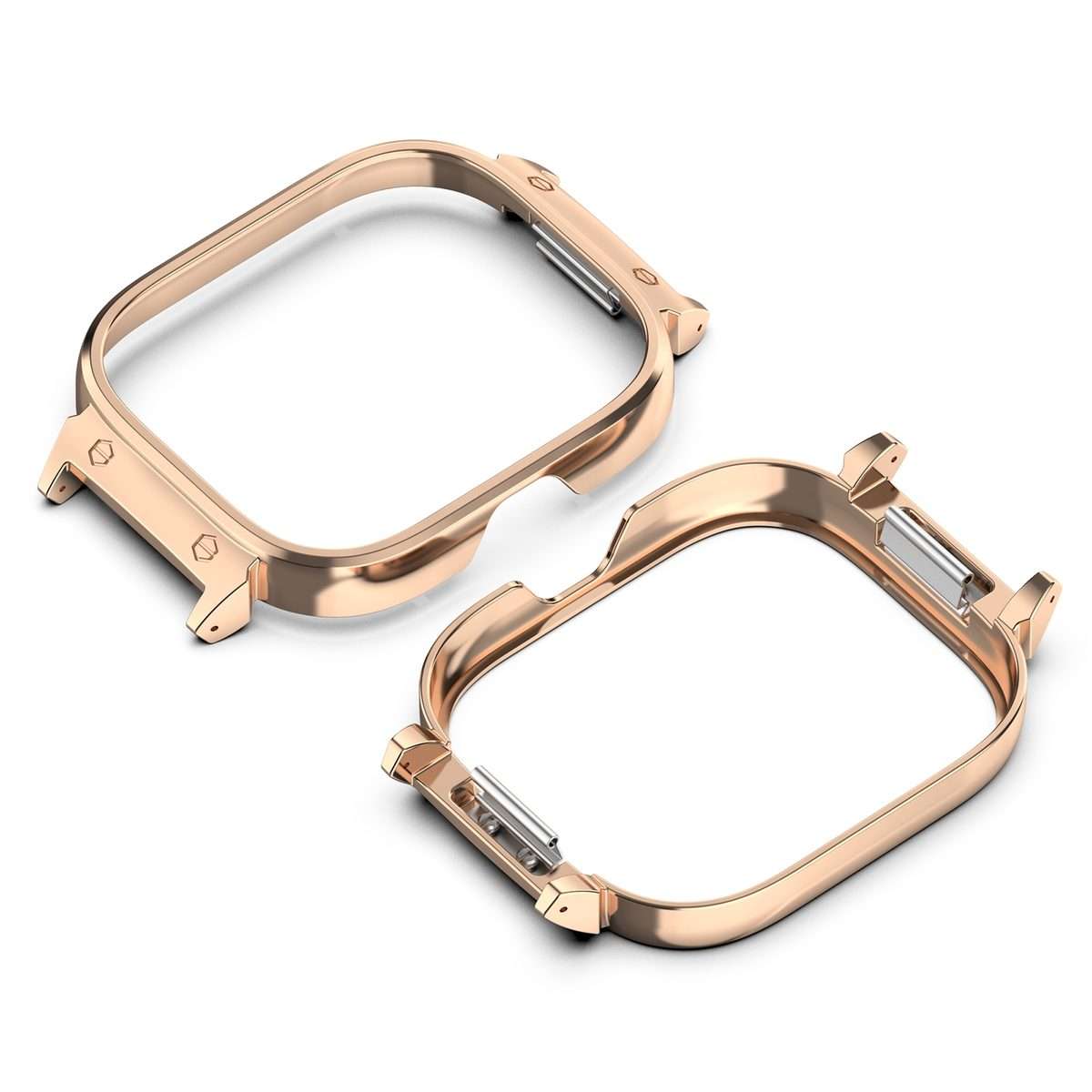 For Nothing CMF Watch Pro D395 20mm Metal Frame Watch Protective Case(Rose Gold)