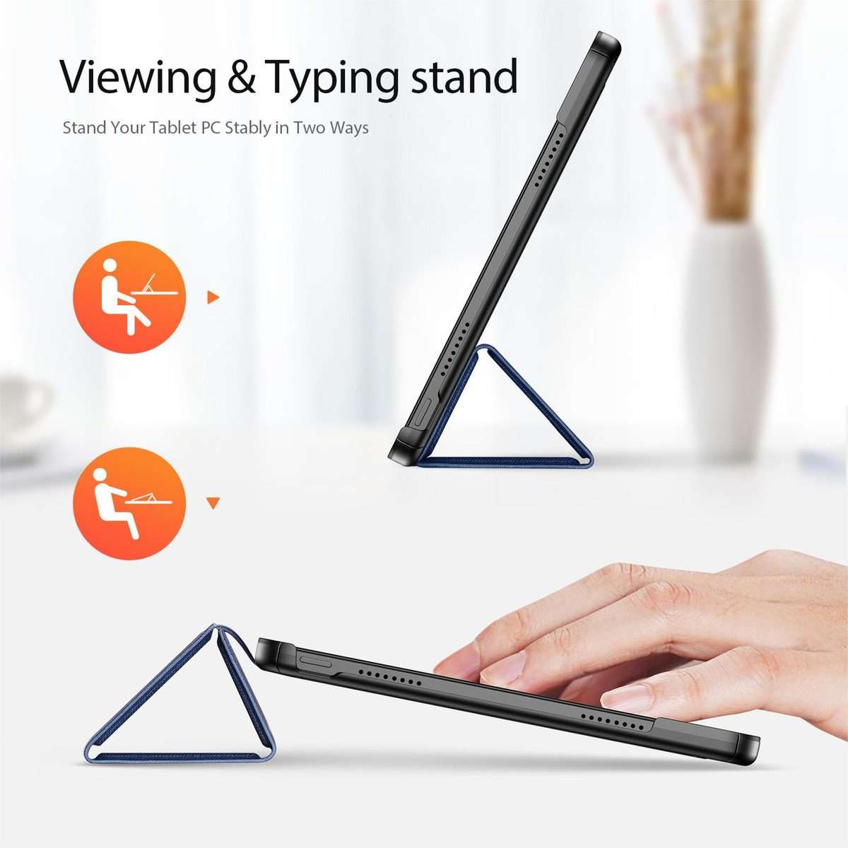 For Xiaomi Redmi Pad 2 Pro / Pad Pro 5G DUX DUCIS Domo Series Cloth Texture Magnetic Le ... (Blue)