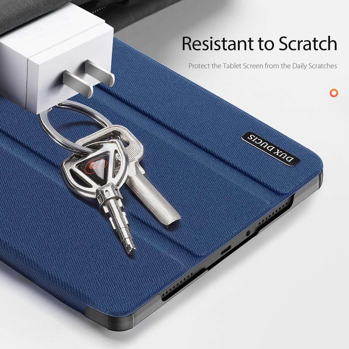 For Xiaomi Redmi Pad 2 Pro / Pad Pro 5G DUX DUCIS Domo Series Cloth Texture Magnetic Le ... (Blue)