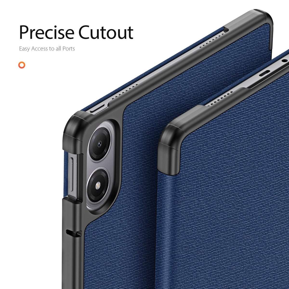 For Xiaomi Redmi Pad 2 Pro / Pad Pro 5G DUX DUCIS Domo Series Cloth Texture Magnetic Le ... (Blue)