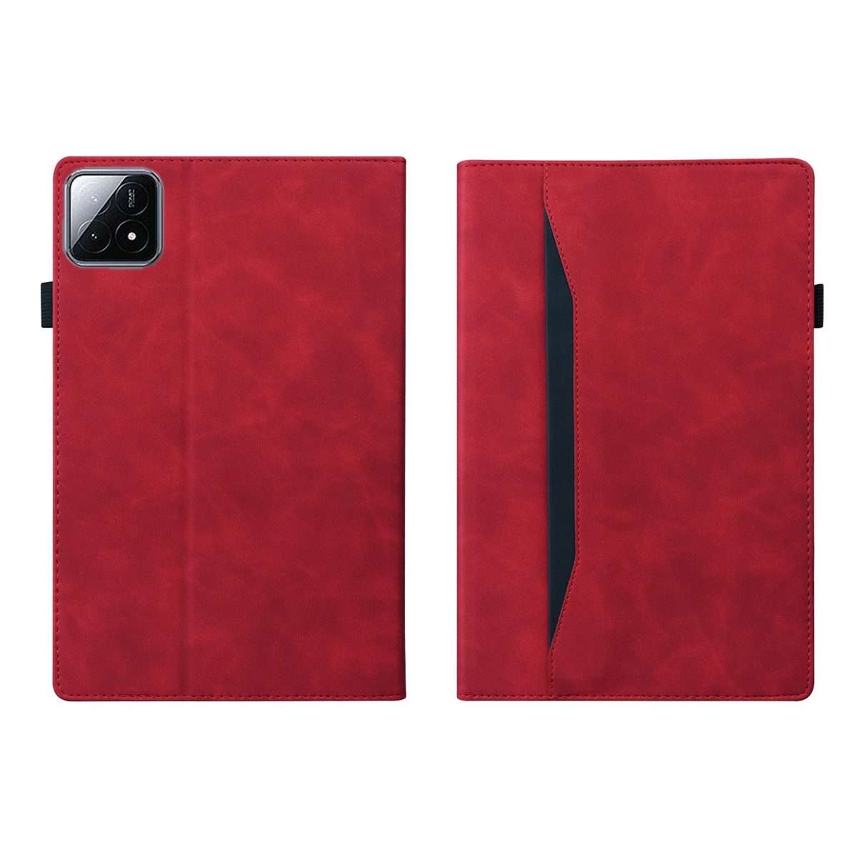 For Xiaomi Pad 8 / 8 Pro / 7 / 7 Pro Splicing Shockproof Leather Tablet Case(Red)