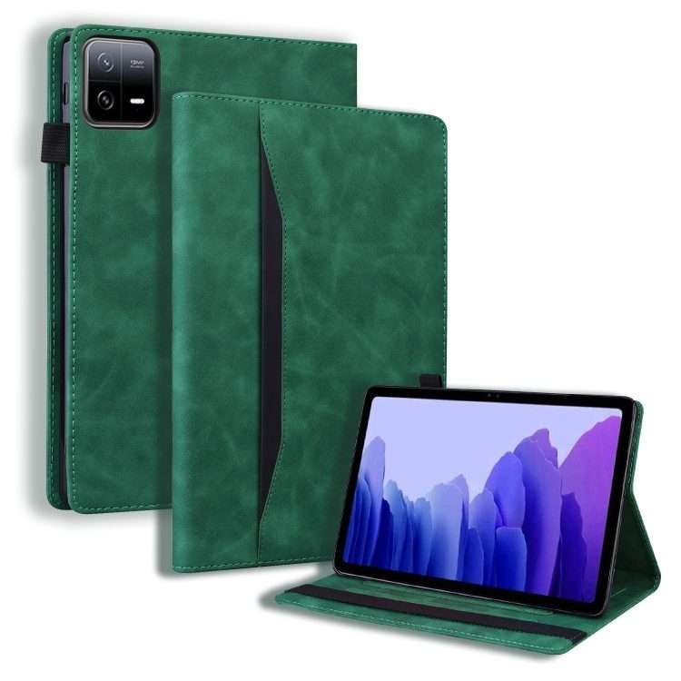 For Xiaomi Pad 8 / 8 Pro / 7 / 7 Pro Splicing Shockproof Leather Tablet Case(Green)