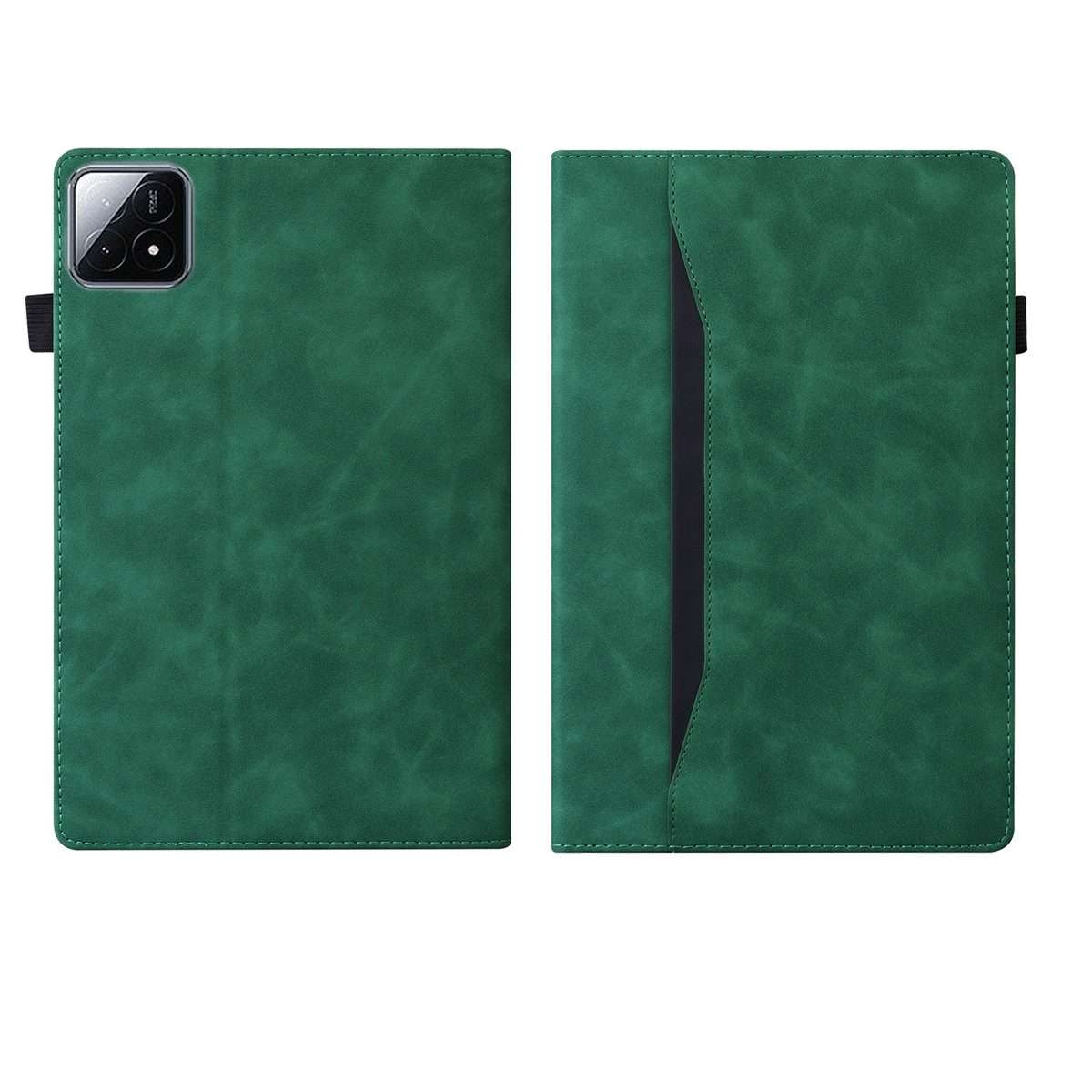 For Xiaomi Pad 8 / 8 Pro / 7 / 7 Pro Splicing Shockproof Leather Tablet Case(Green)