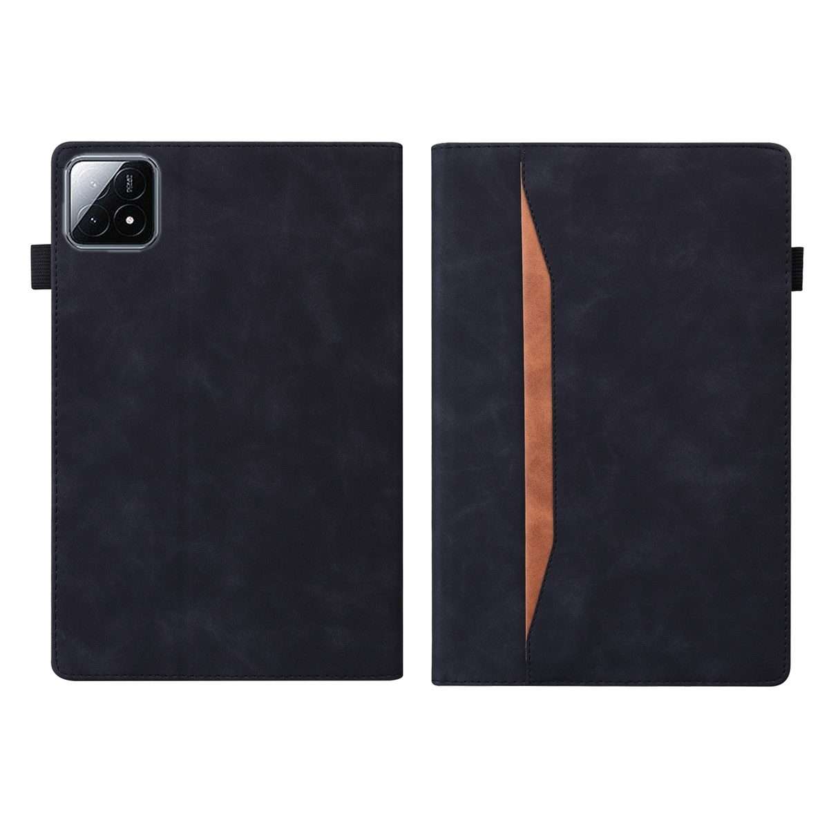 For Xiaomi Pad 8 / 8 Pro / 7 / 7 Pro Splicing Shockproof Leather Tablet Case(Black)
