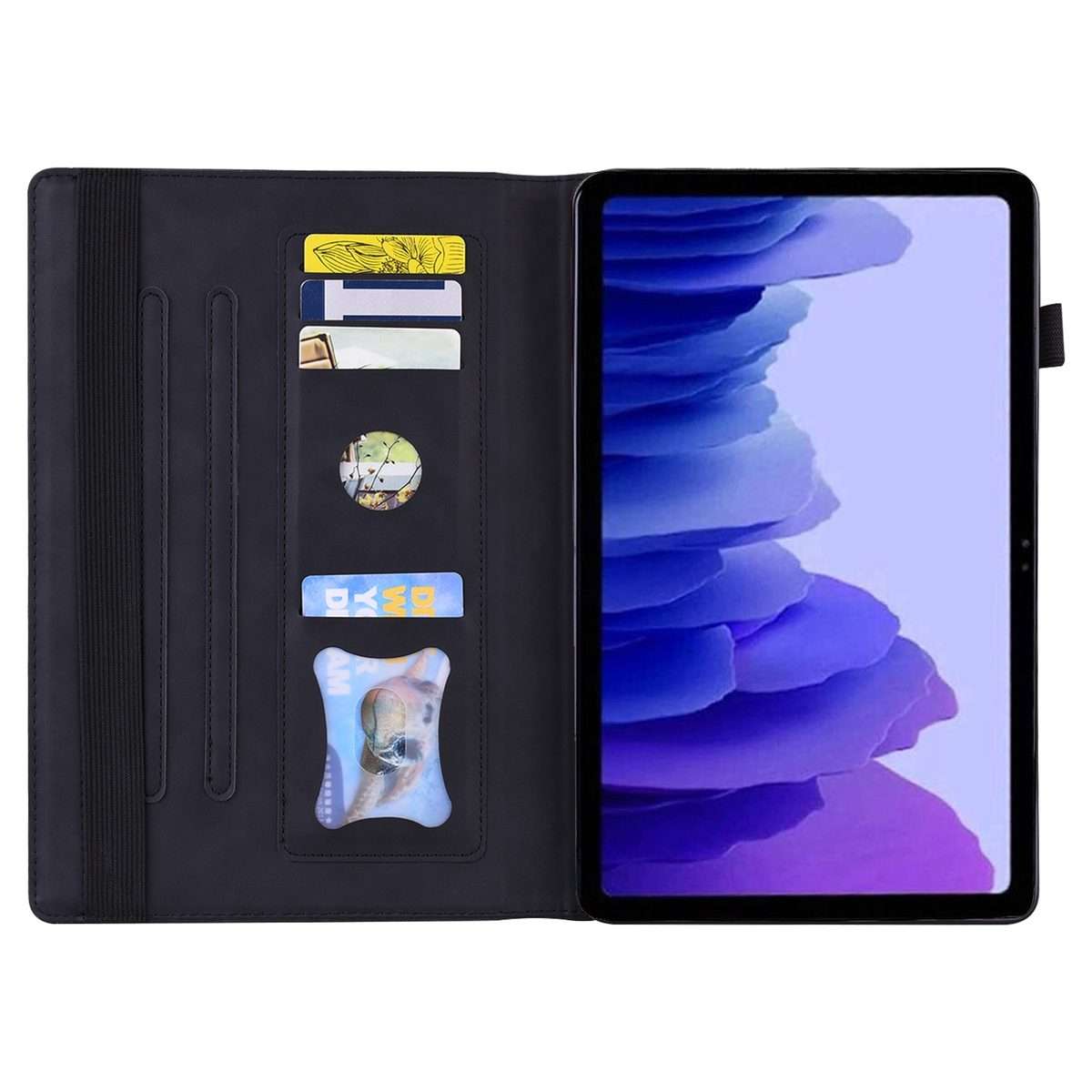 For Xiaomi Pad 8 / 8 Pro / 7 / 7 Pro Splicing Shockproof Leather Tablet Case(Black)