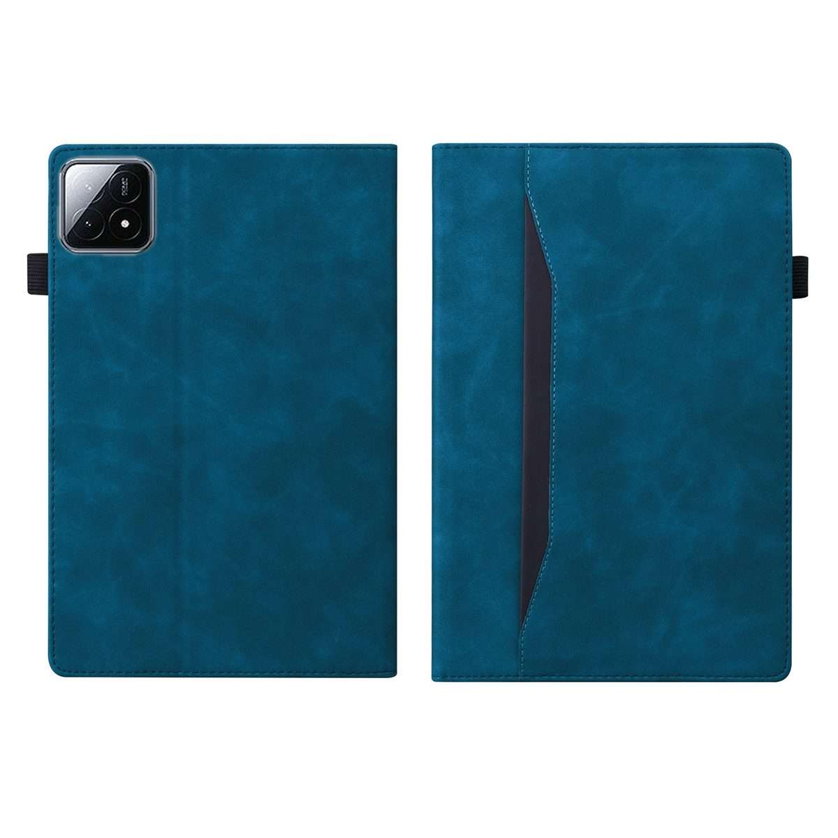 For Xiaomi Pad 8 / 8 Pro / 7 / 7 Pro Splicing Shockproof Leather Tablet Case(Blue)