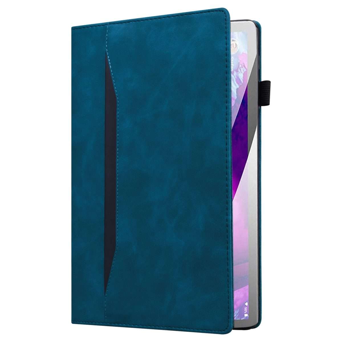 For Xiaomi Pad 8 / 8 Pro / 7 / 7 Pro Splicing Shockproof Leather Tablet Case(Blue)