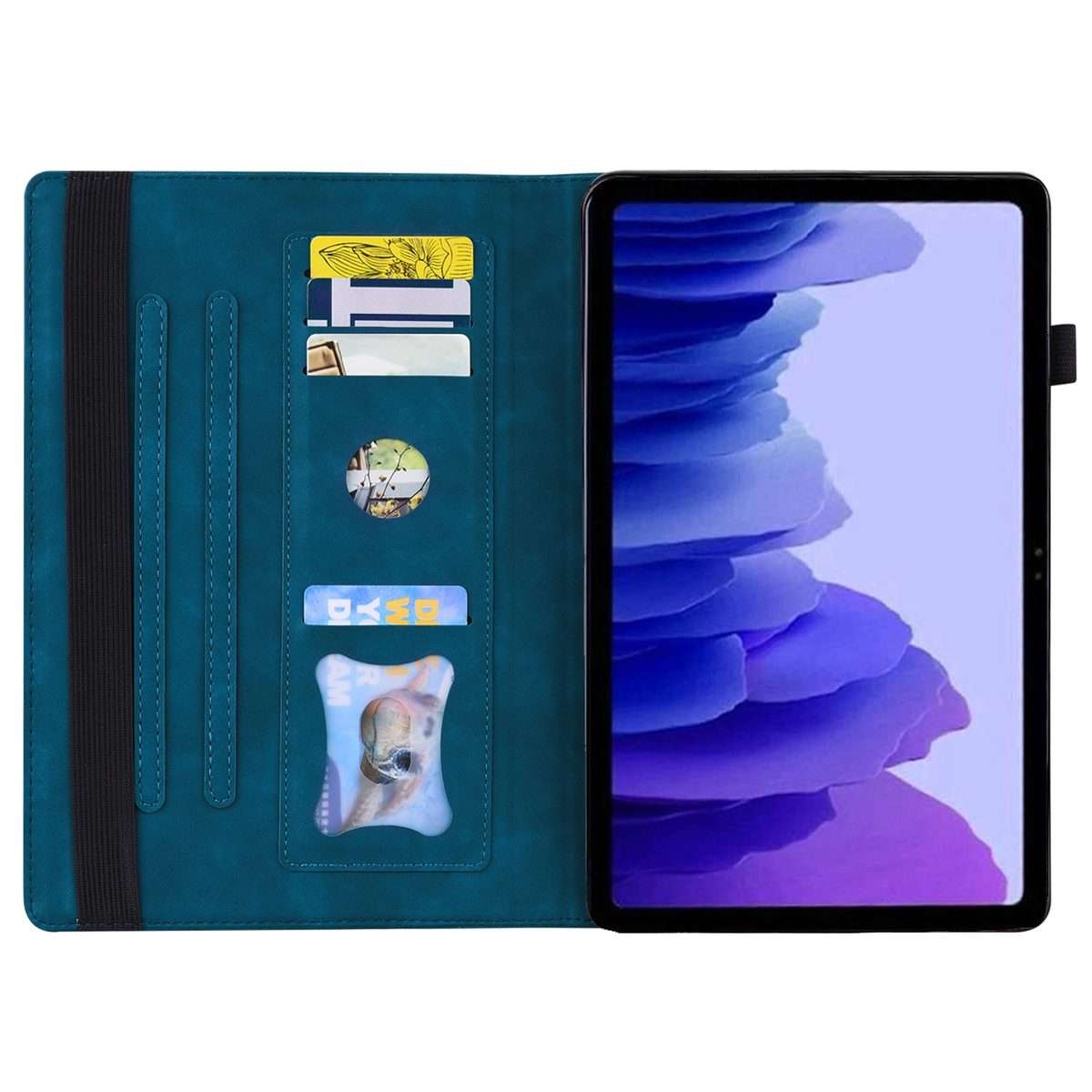For Xiaomi Pad 8 / 8 Pro / 7 / 7 Pro Splicing Shockproof Leather Tablet Case(Blue)