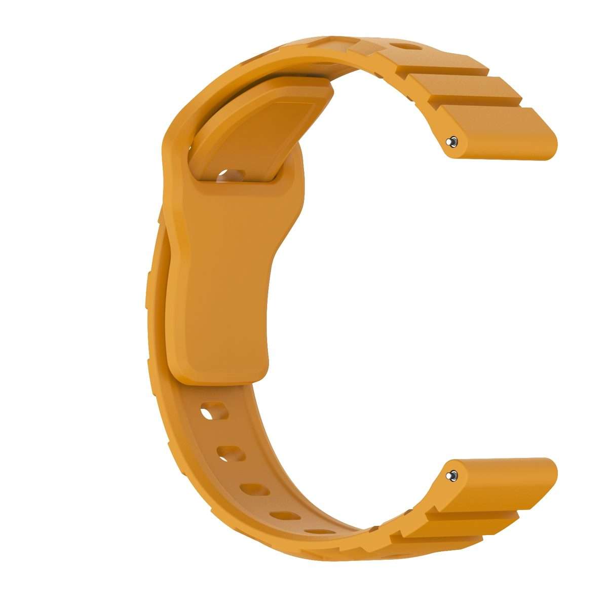 18mm Armor Silicone Watch Band(Yellow)