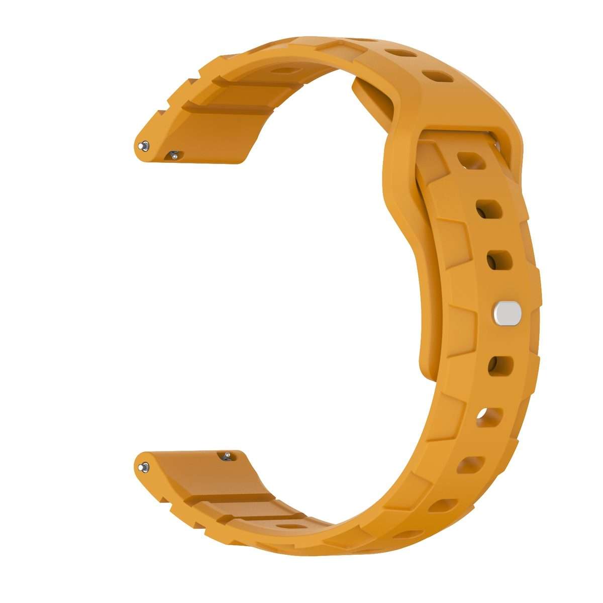 18mm Armor Silicone Watch Band(Yellow)