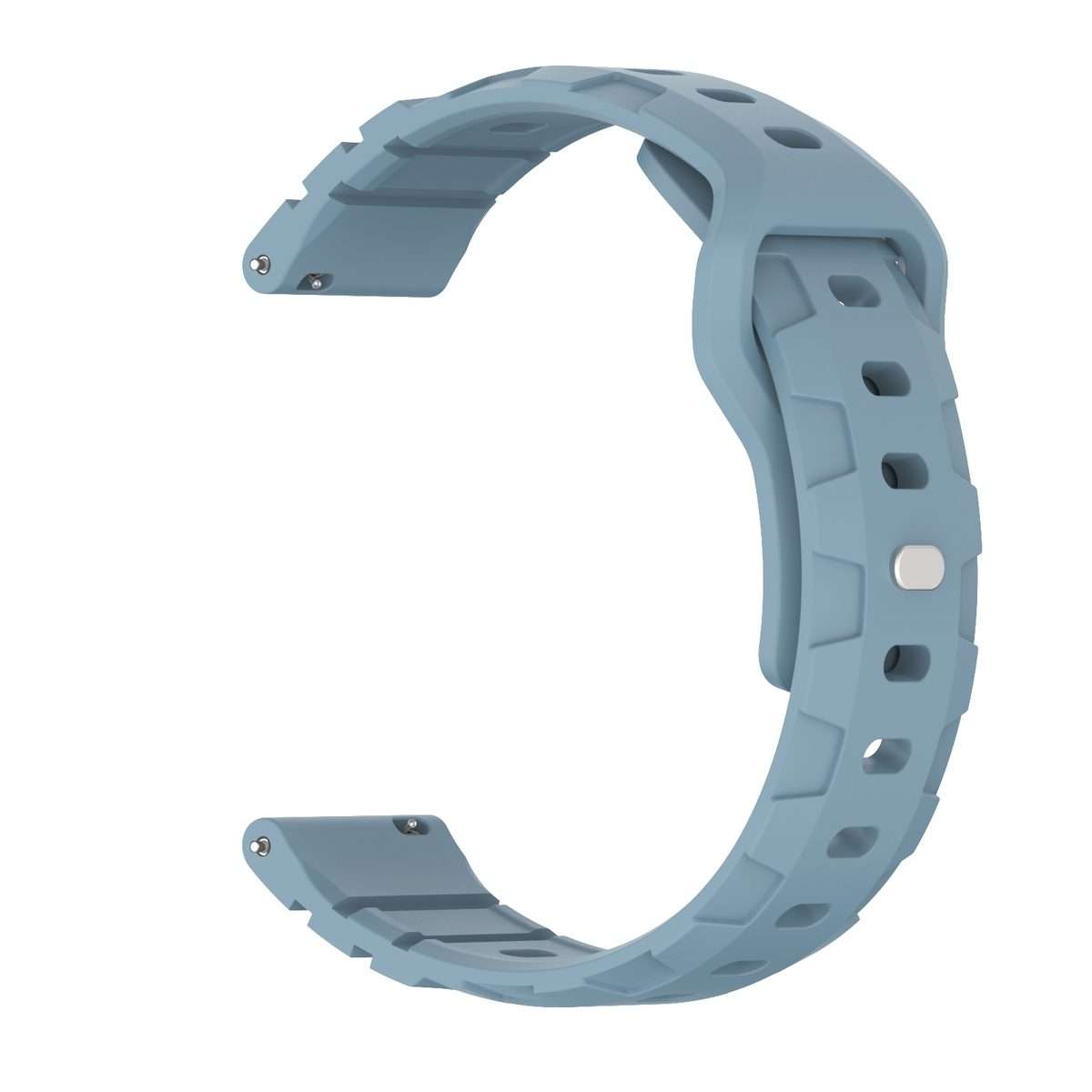 20mm Armor Silicone Watch Band(Rock Blue)