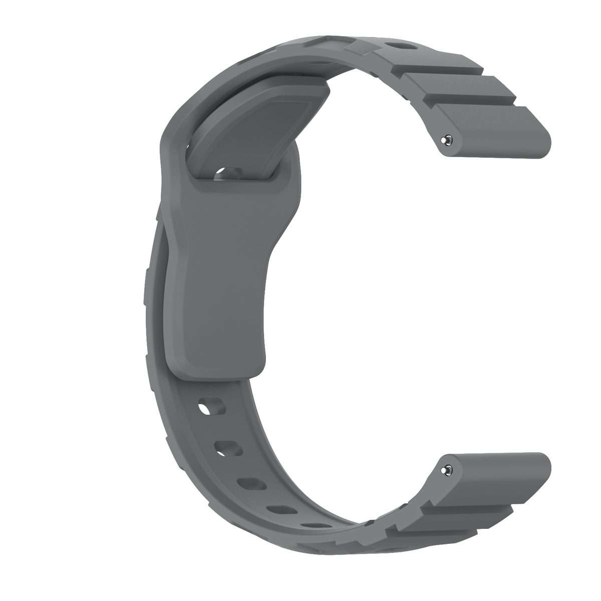 22mm Armor Silicone Watch Band(Space Grey)