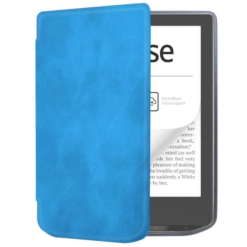 For Pocketbook Verse / Verse Pro Retro Skin-feel Leather Smart Tablet Case(Sky Blue)