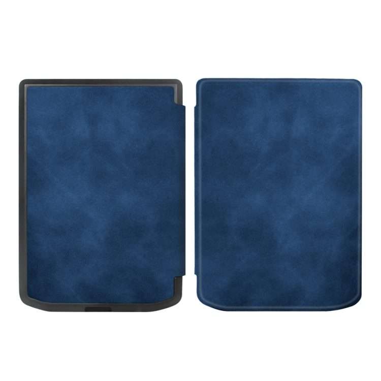 For Pocketbook Verse / Verse Pro Retro Skin-feel Leather Smart Tablet Case(Dark Blue)