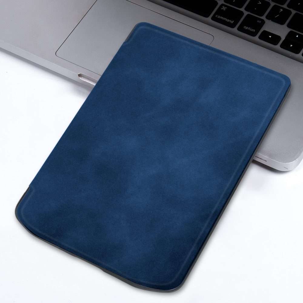 For Pocketbook Verse / Verse Pro Retro Skin-feel Leather Smart Tablet Case(Dark Blue)