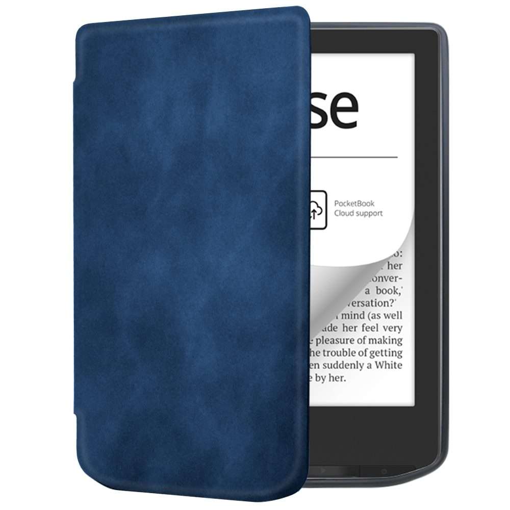 For Pocketbook Verse / Verse Pro Retro Skin-feel Leather Smart Tablet Case(Dark Blue)