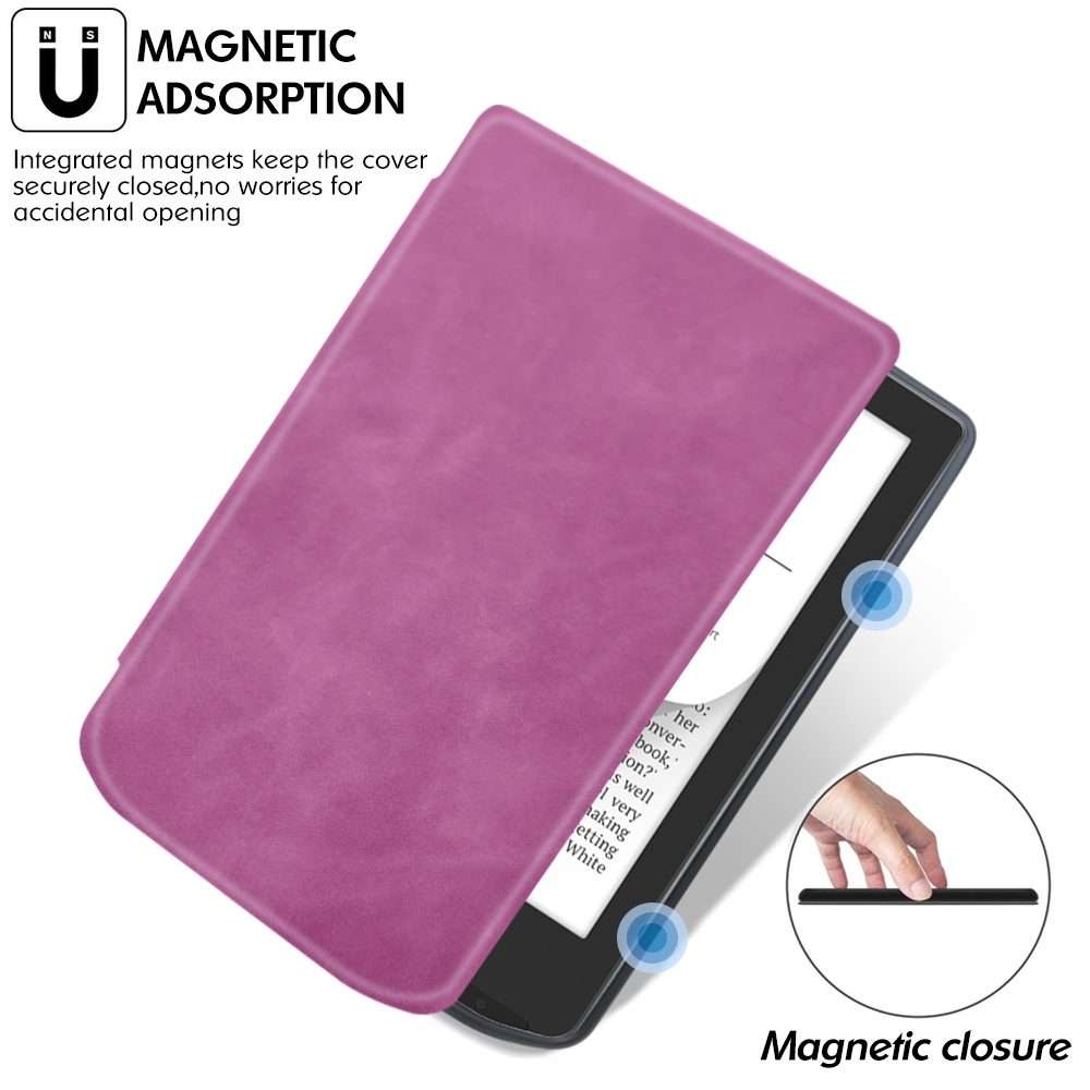 For Pocketbook Verse / Verse Pro Retro Skin-feel Leather Smart Tablet Case(Purple)