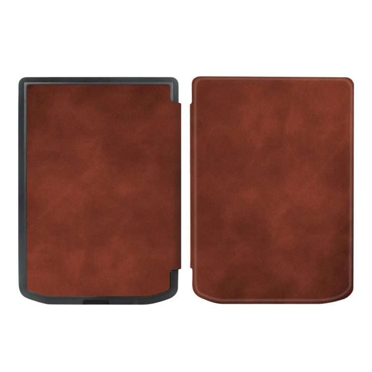 For Pocketbook Verse / Verse Pro Retro Skin-feel Leather Smart Tablet Case(Brown)
