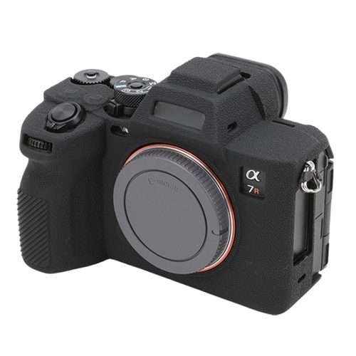 For Sony ILCE7RM5 / A7R5 Litchi Texture Soft Silicone Protective Case(Black)