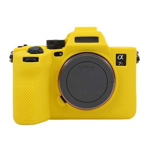 For Sony ILCE7RM5 / A7R5 Litchi Texture Soft Silicone Protective Case(Yellow)