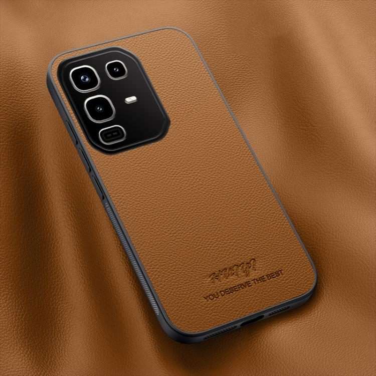 For Infinix Note 50 / 50 Pro 4G HUIYI Leather Magnetic Phone Case(Brown)