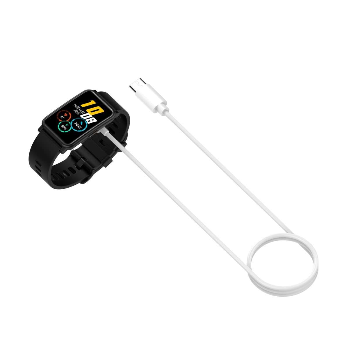 For Huawei Band 10 / 9 / Honor ROSSINI 2i USB-C / Type-C Port Smart Watch Charging Cable(White)