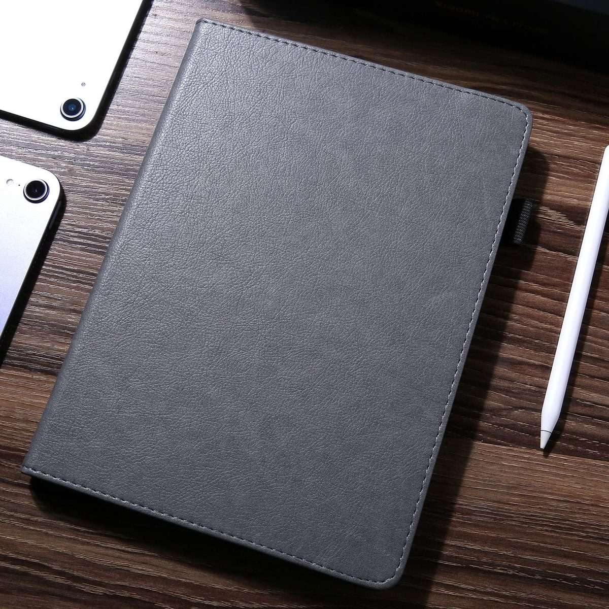 For iPad 9.7 2017/ 2018 / Air 2 / Air Extraordinary Series Smart Leather Tablet Case(Grey)