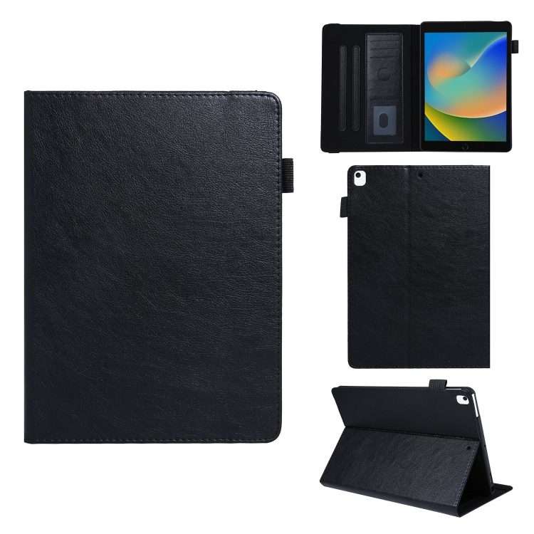 For iPad 9.7 2017/ 2018 / Air 2 / Air Extraordinary Series Smart Leather Tablet Case(Black)