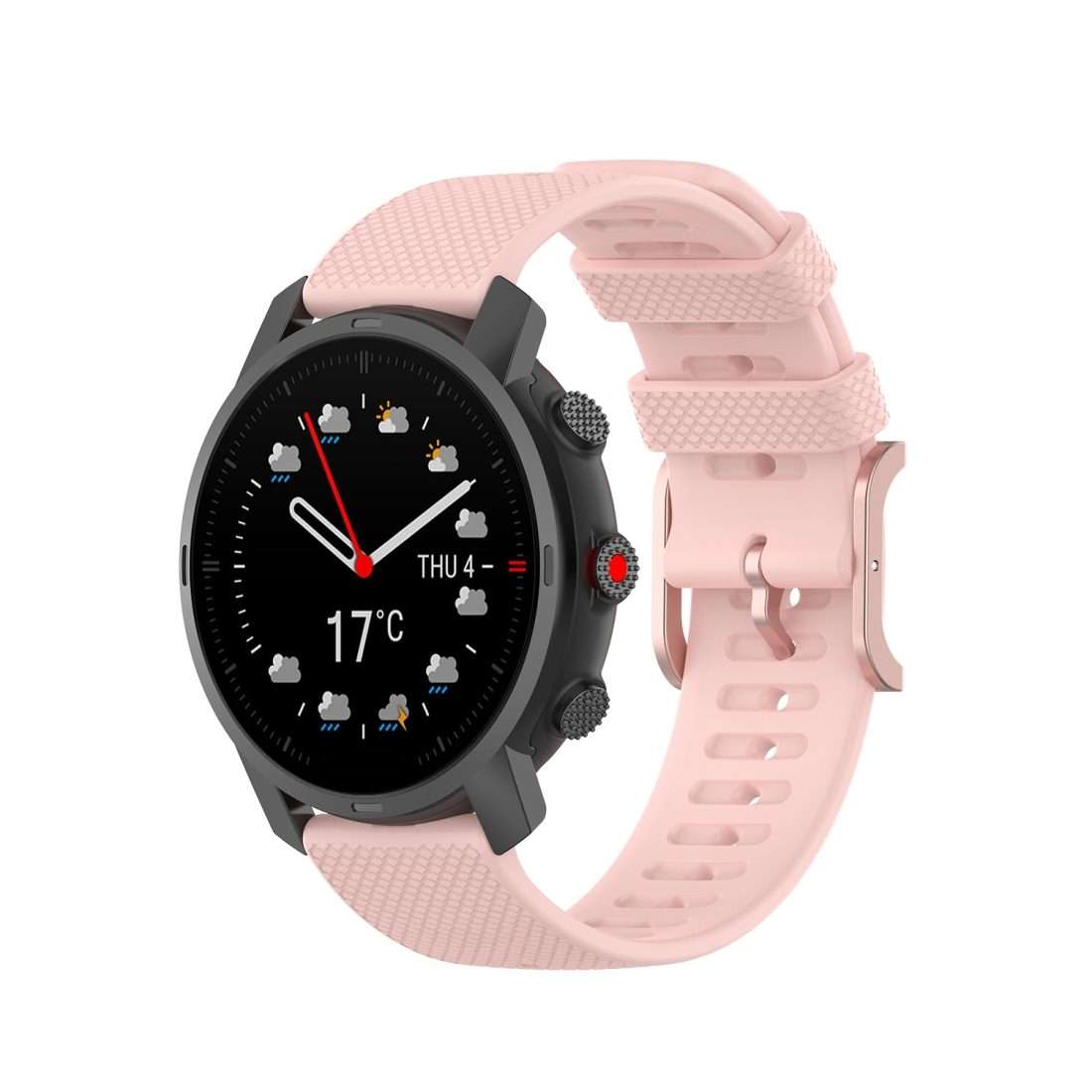 For Polar Grit X / Vantage M 22mm Dot Texture Watch Band(Light Pink)