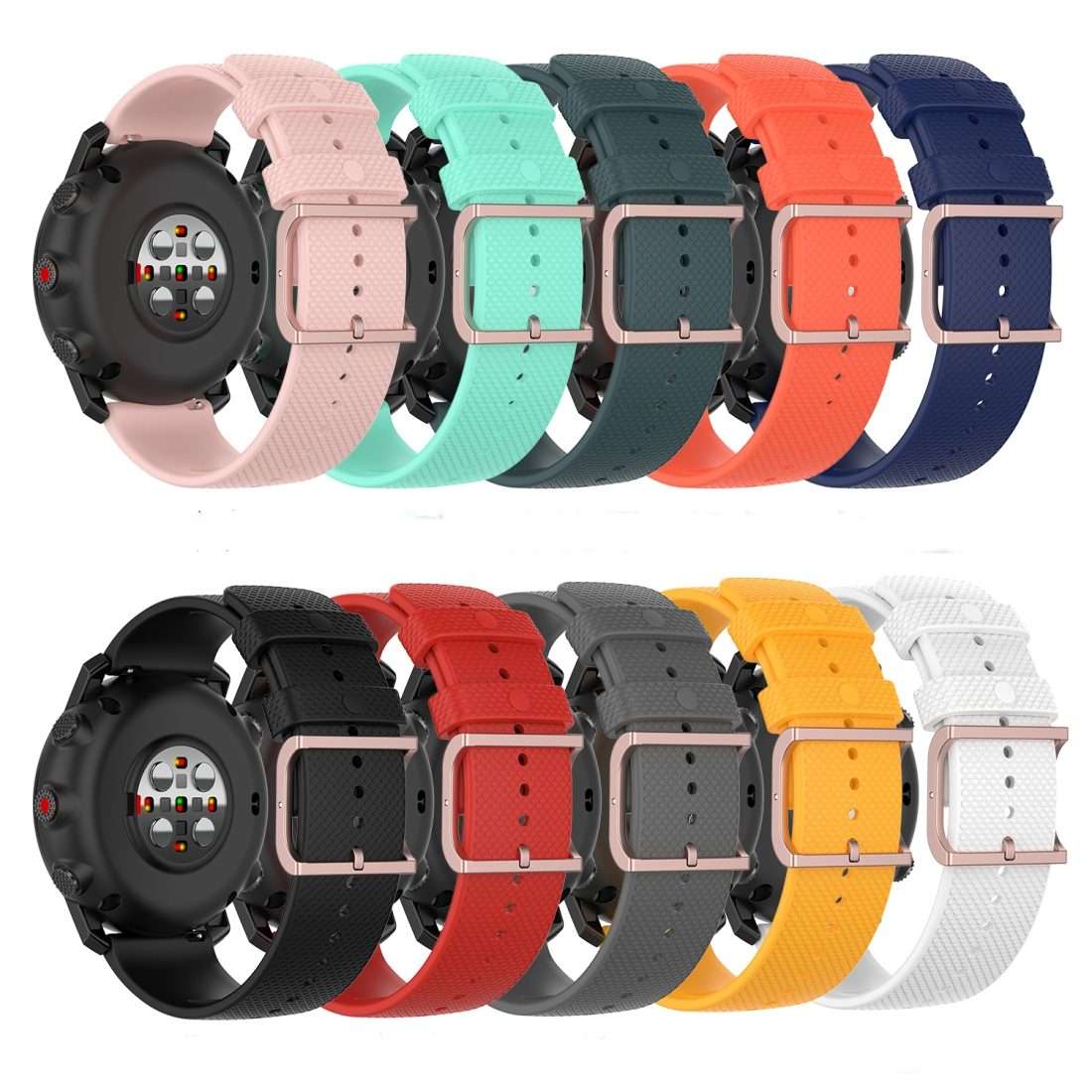 For Polar Grit X / Vantage M 22mm Dot Texture Watch Band(Mint Green)
