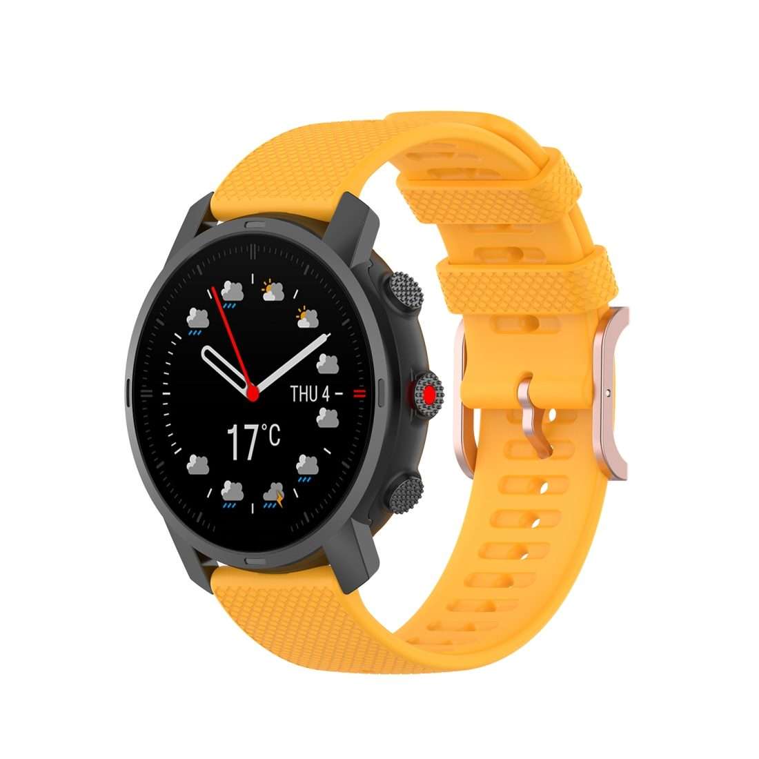 For Polar Grit X / Vantage M 22mm Dot Texture Watch Band(Yellow)
