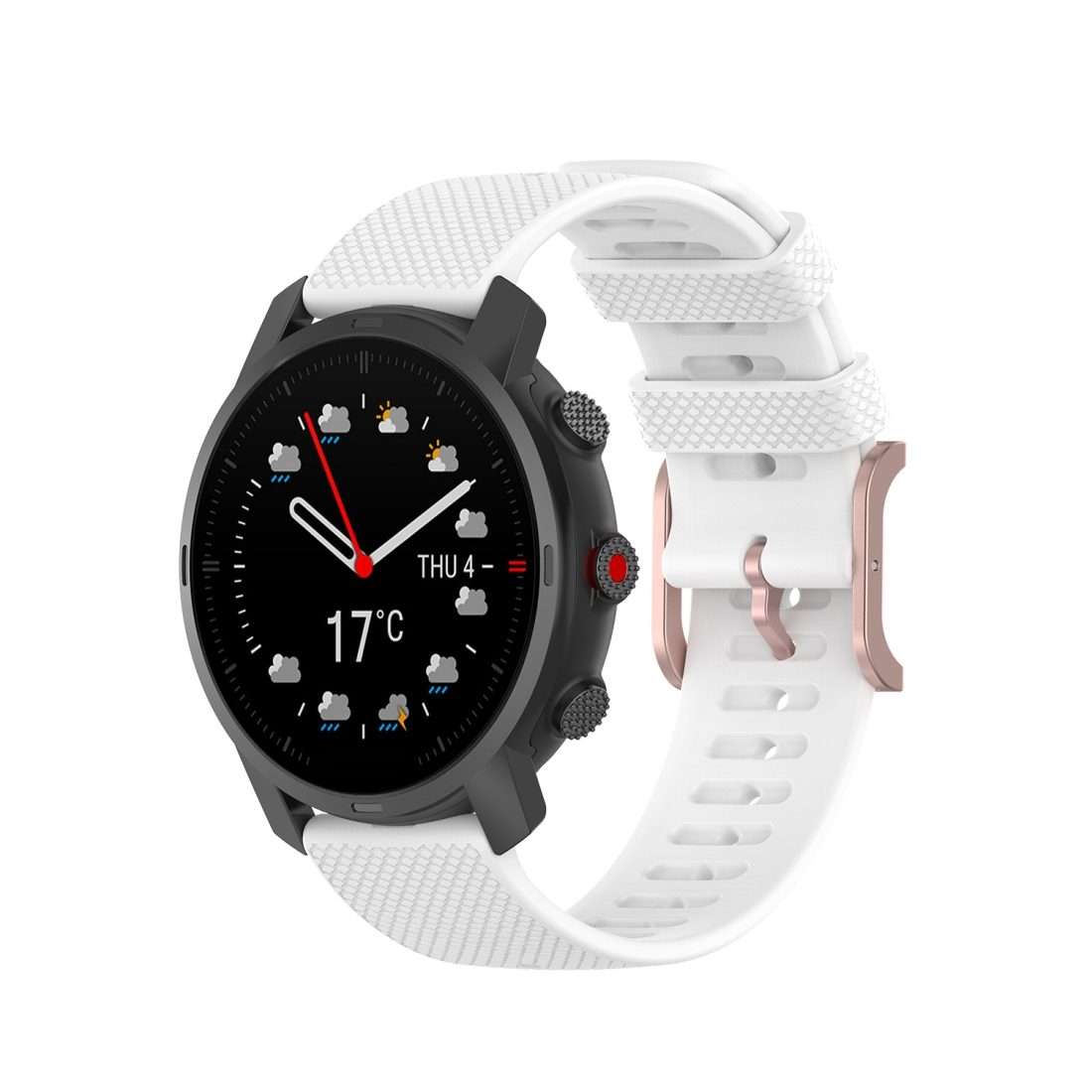 For Polar Grit X / Vantage M 22mm Dot Texture Watch Band(White)