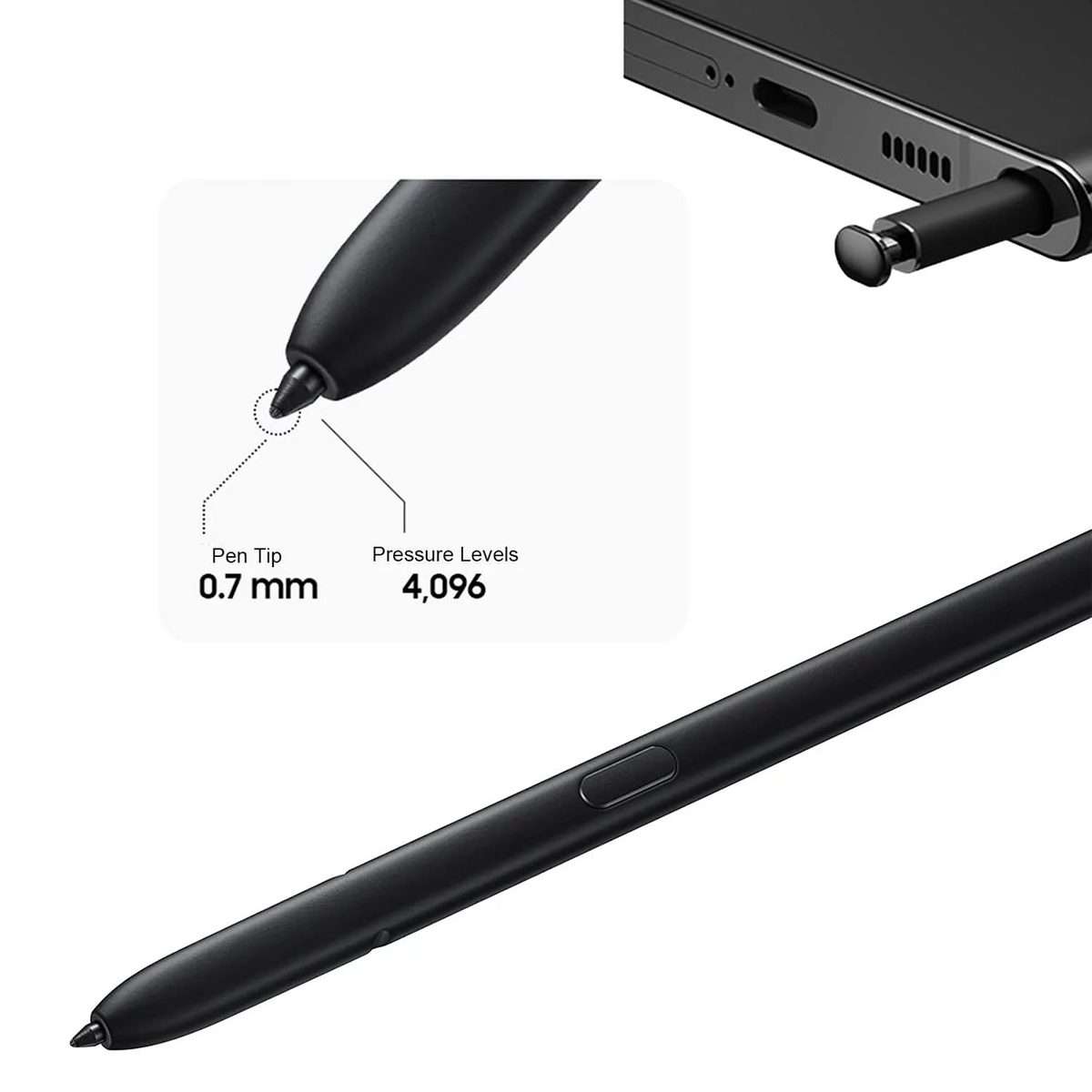 For Samsung Galaxy S22 Ultra 5G/S23 Ultra 5G High Sensitivity Stylus Pen(Silver)