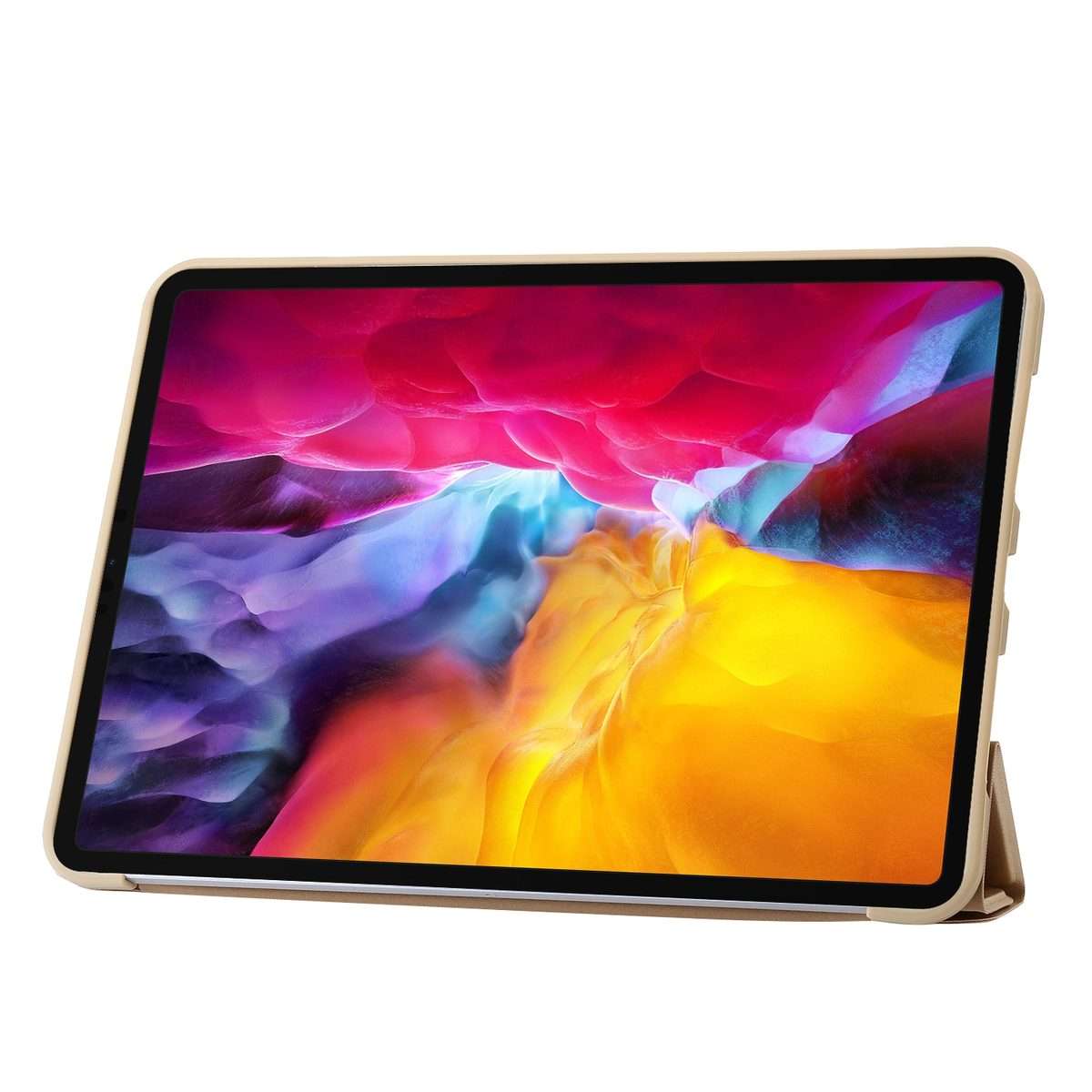 For iPad Pro 11 2025 / 2024 TPU Deformation Flip Leather Tablet Case with Holder(Gold)