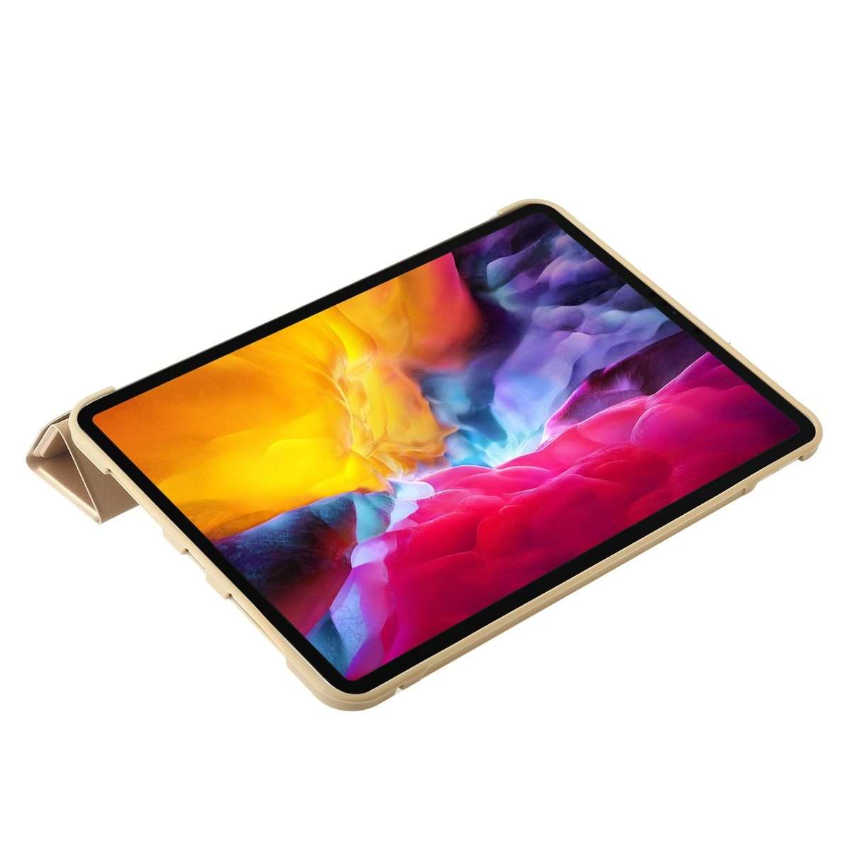 For iPad Pro 11 2025 / 2024 TPU Deformation Flip Leather Tablet Case with Holder(Gold)