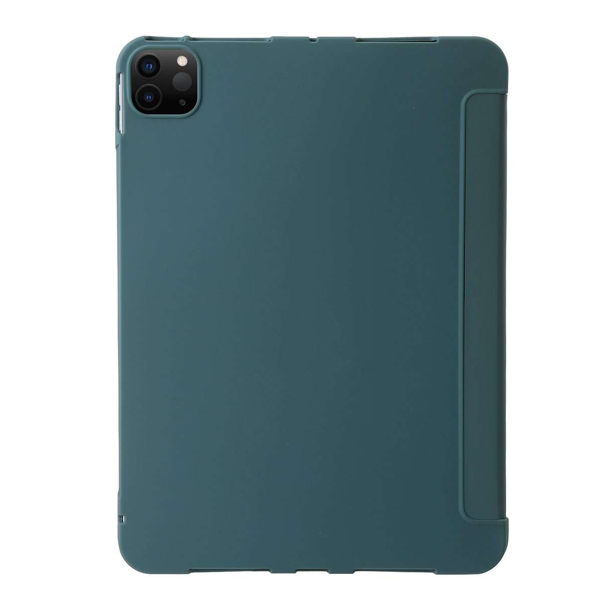 For iPad Pro 11 2025 / 2024 TPU Deformation Flip Leather Tablet Case with Holder(Dark Green)
