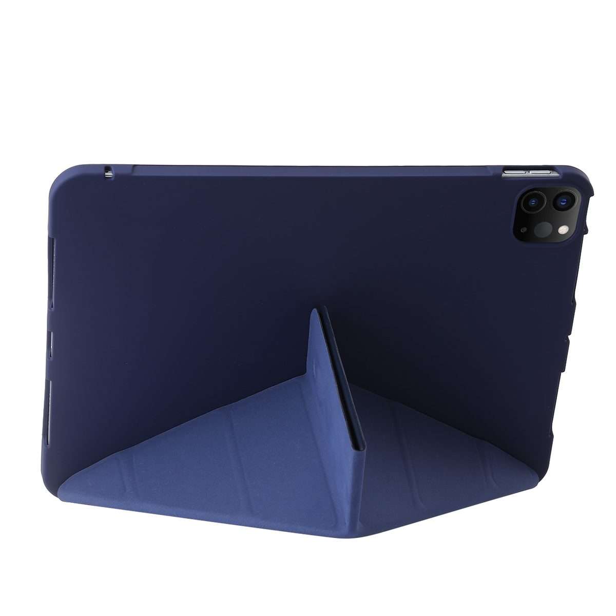 For iPad Pro 11 2025 / 2024 TPU Deformation Flip Leather Tablet Case with Holder(Dark Blue)